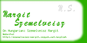 margit szemelveisz business card